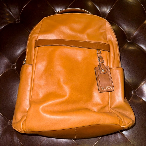 Tumi Bags Tumi Leather Media Travel Backpack Poshmark